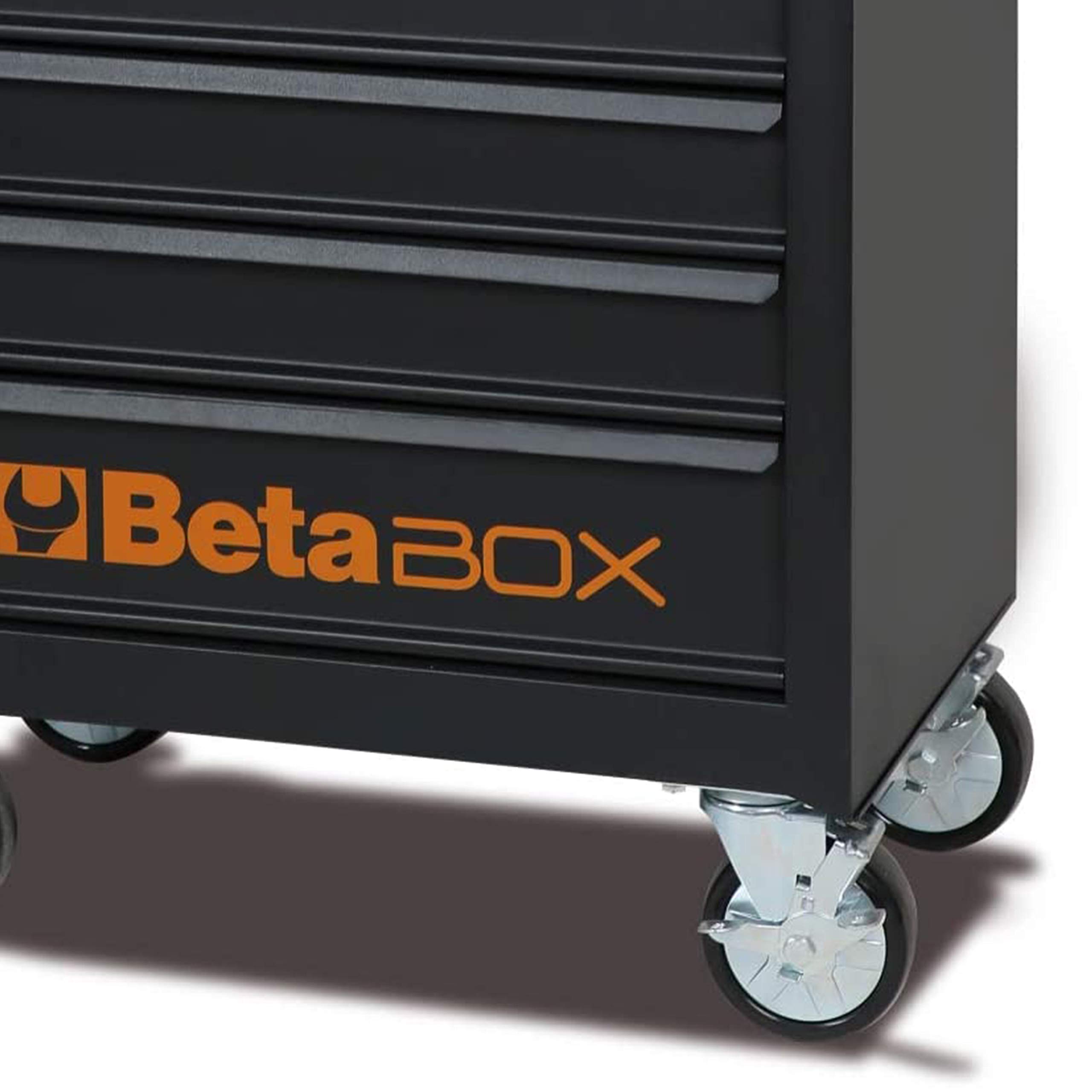 Beta C04BOX - Carrinho de ferramentas com rodas de 125 mm: 2 fixos